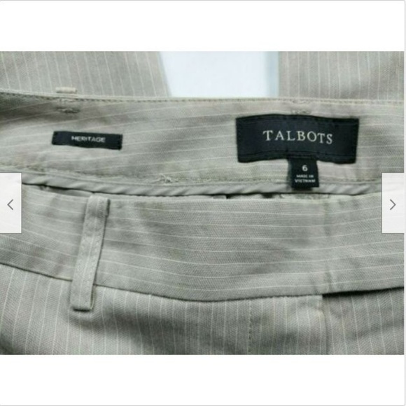 Talbots Women's Dress Pants Slacks Heritage Fit Size 6 - Picture 6 of 7